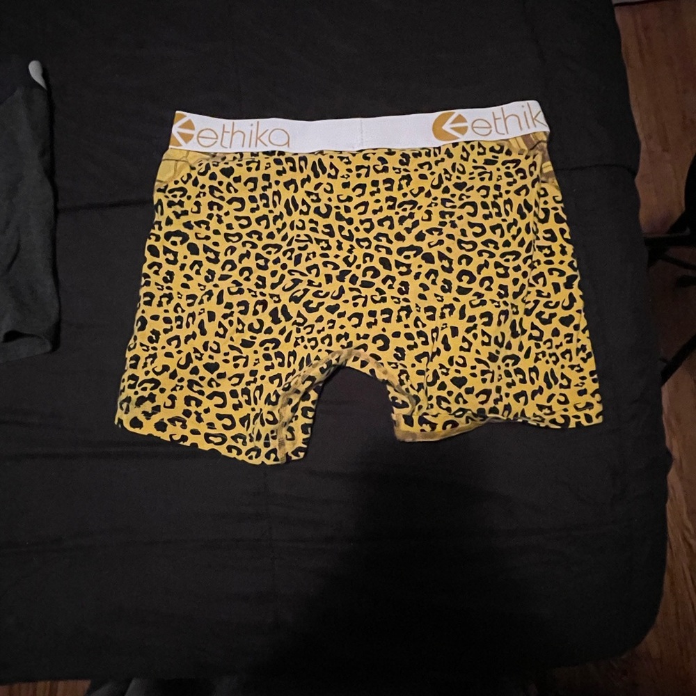 Ethika Yellow and Black Plaid Boxer Briefs - Picture 4 of 4